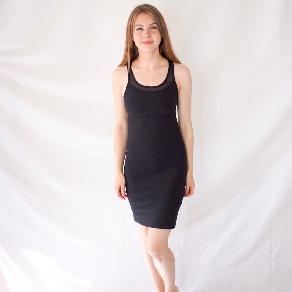 FABLETICS Tropez Black Mini Dress Racer Back 0490 - Picture 2 of 8